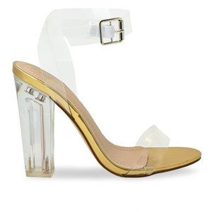 Women's Ankle Strap Stiletto Open Toe Sandals Sexy Triple Strappy High H…